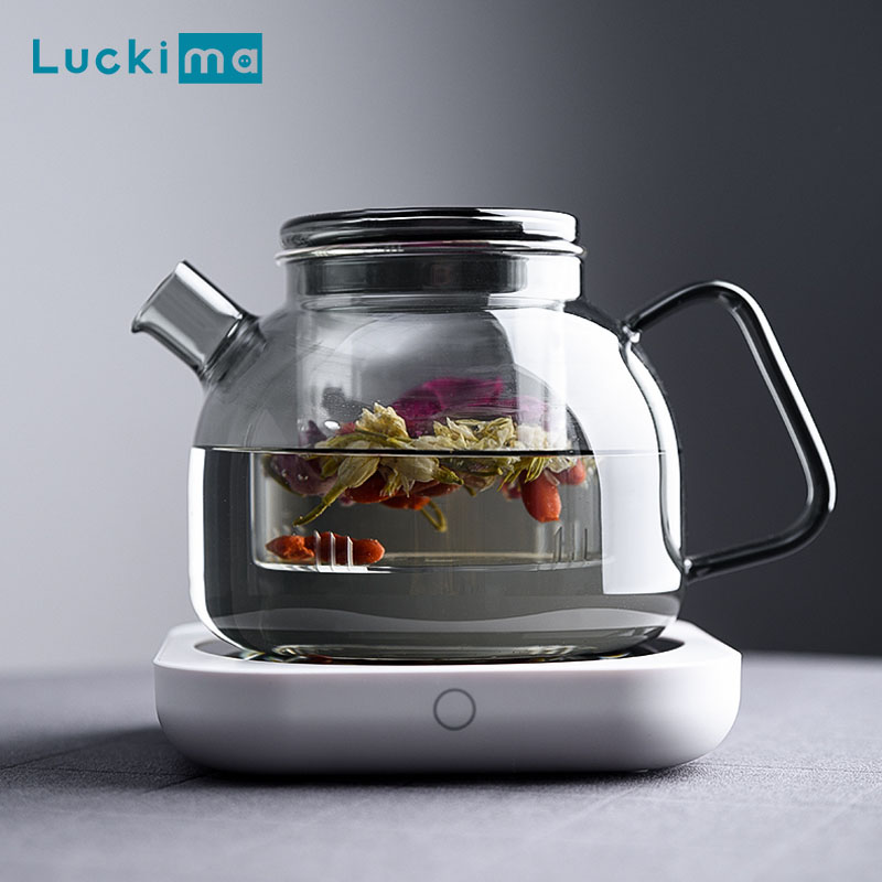 Coffee Mug Warmer for Milk Tea Teapot Electric Heating Cup Plate High Temperature 80 Degree Celsius for Home Office Desk Use